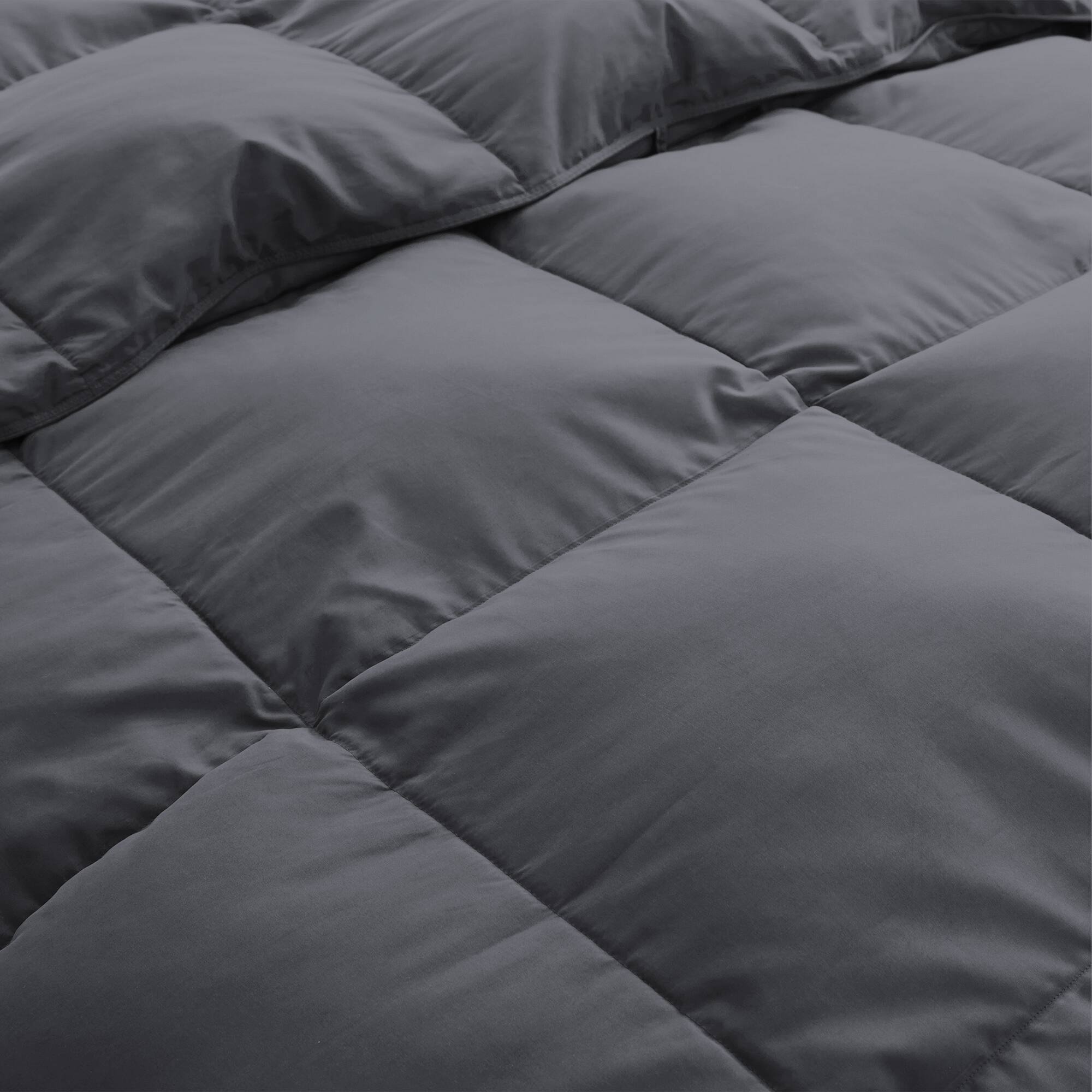 Alt View 1. Peace Nest - Dreamhood All Season Soft Premium Feather Down Fiber Comforter Duvet Insert, Gray, King - Gray.