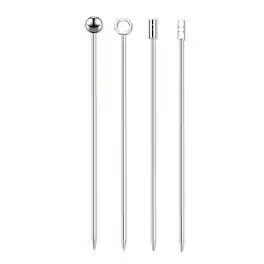 Kitcheniva - Kitchen Stainless Steel Cocktail Picks Set 8 Pieces - Silver