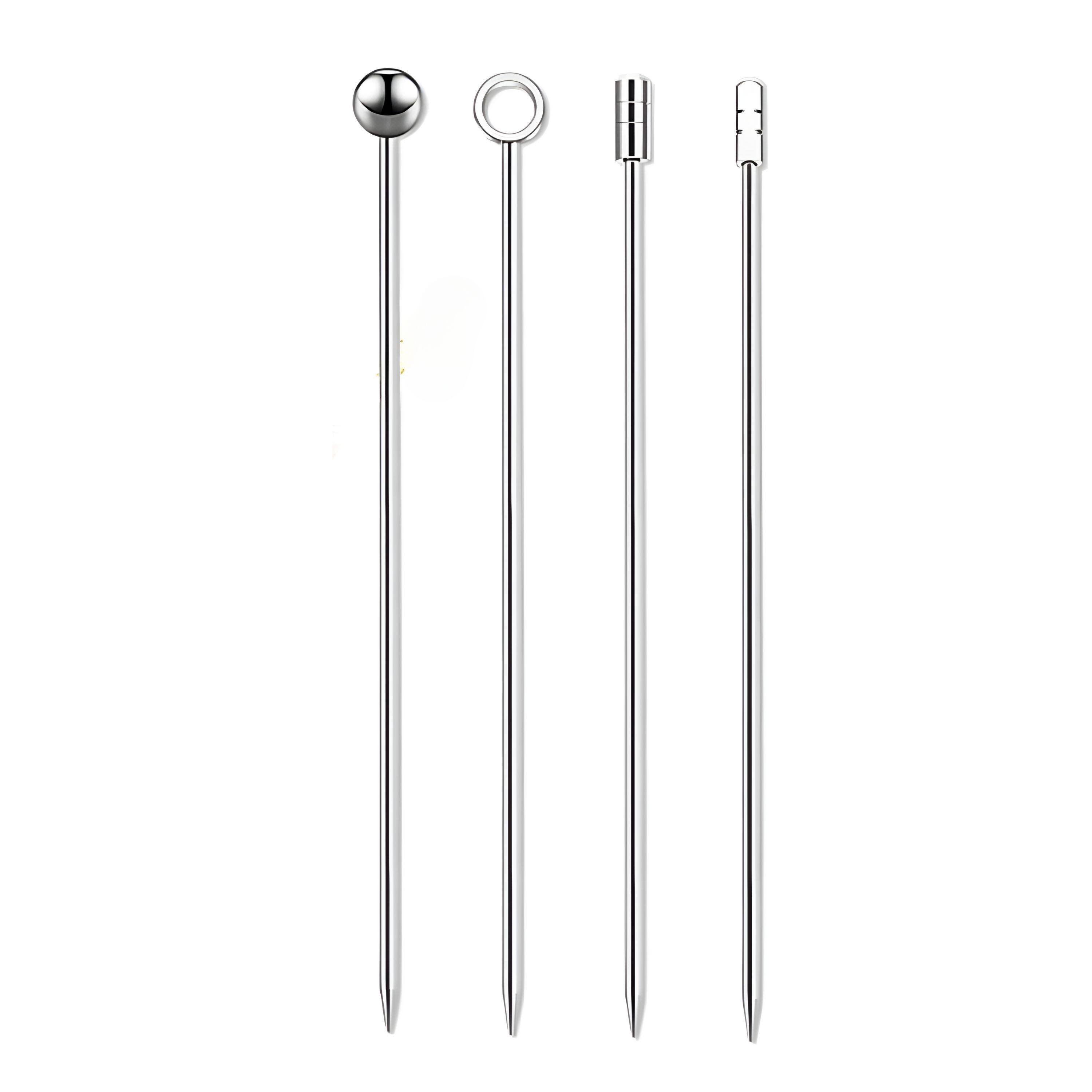 Kitcheniva - Kitchen Stainless Steel Cocktail Picks Set 8 Pieces - Silver