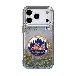 Keyscaper - MLB - New York Mets - Linen Logo iPhone Glitter Case - 15 - Multicolor