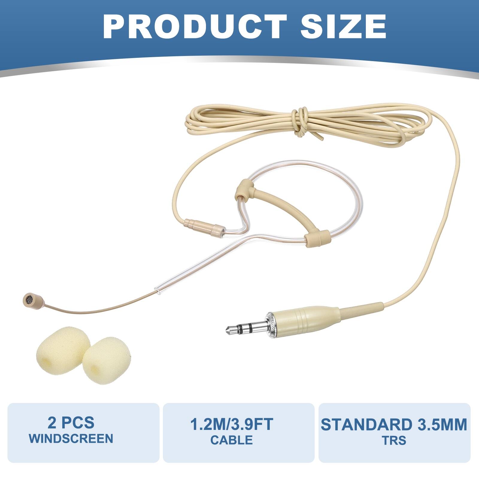 PRODUCT SIZE  
2 PCS WINDSCREEN  
1.2M/3.9FT  
STANDARD 3.5MM CABLE TRS