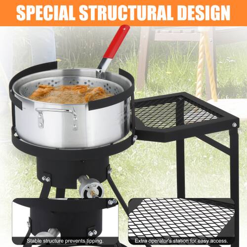 SPECIAL STRUCTURAL DESIGN

- Stable structure prevents tipping.
- Extra operator's station for easy access.