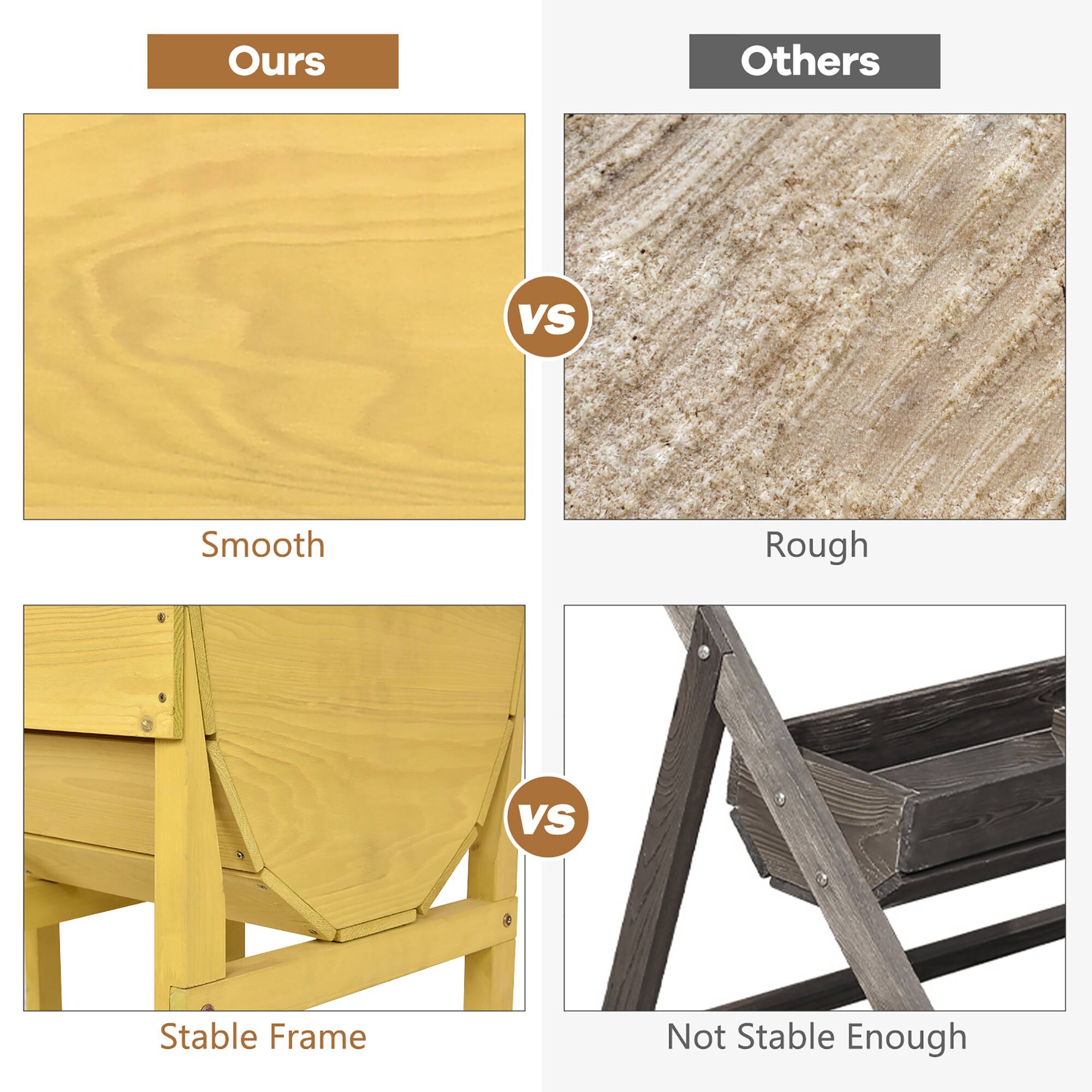 Ours vs Others: Smooth vs Rough: Stable Frame vs Not Stable Enough