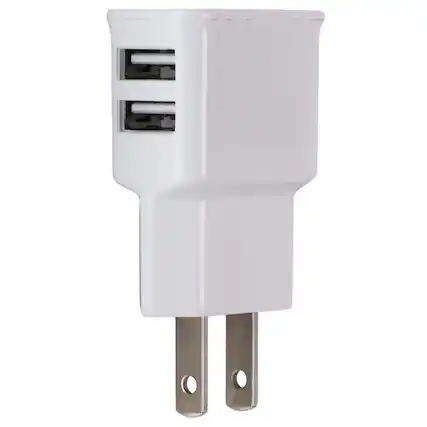 Front. Naztech - 6 Foot Lightning 8-pin to USB Cable + Dual USB Travel Charger Bundle - White.