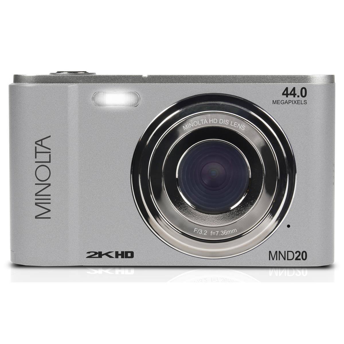 MINOLTA 2KHD OKAU HD DIS MINOLTA LENS F/3.2 f=7.36mm 30m 44.0 MEGAPIXELS MND20