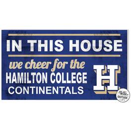 Jardine - Hamilton Continentals 11'' x 20'' Indoor/Outdoor In This House Sign - Blue