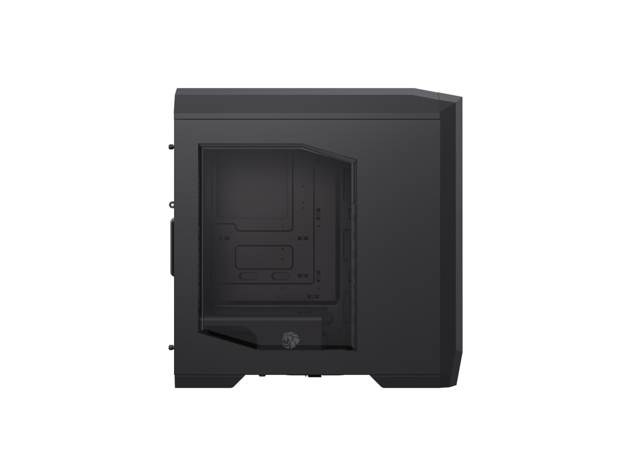 Alt View 2. GAMEMAX - GAMEMAX Dragon Knight 2 Black USB3.0/Type C ATX Full Tower w/5 ARGB Fans (Pre-Installed), 4090 GPU & 360mm AIO Support - Black.