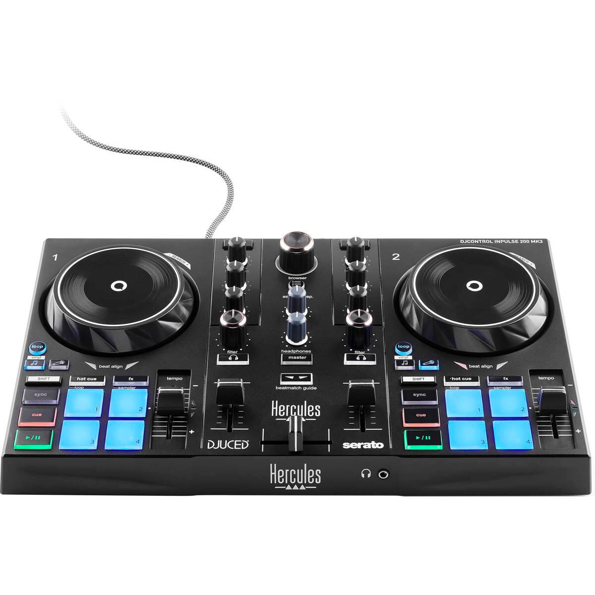 DJCONTROL IMPULSE 208 MK3

1 2

headphones master

beat align

tempo

hot cue

sync

cue

loop

fx

SHUT

DJUCED

serato

Hercules