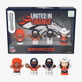 Fisher Price - Little People x NFL Collector Denver Broncos Figure 4-Pack - Orange