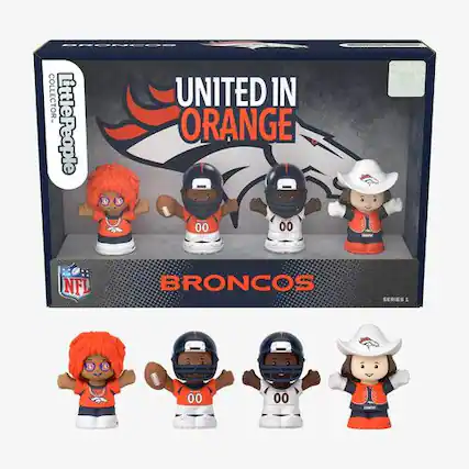 COLLECTOR: LittlePeople UNITED IN ORANGE 00 00 NFL BRONCOS SERIES 1 00 00