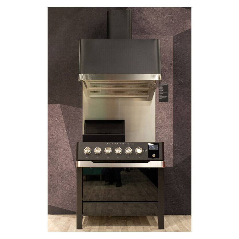Alt View 5. ILVE - ILVE Panoramagic 36 inch Induction Range with 6 Induction Elements (Graphite Matte) - Matte Black.