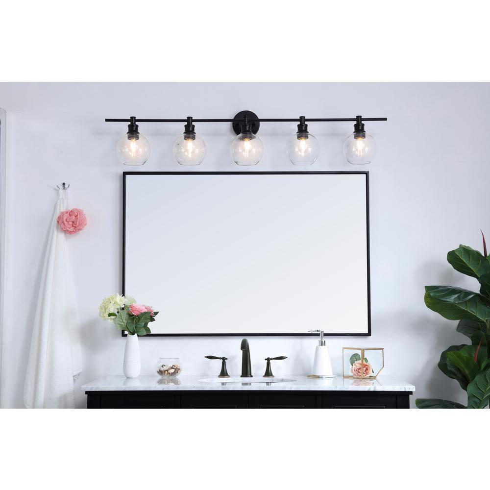 Living District - Collier 5 light Wall sconce - Black And Clear Glass price history on PriceWatchPro