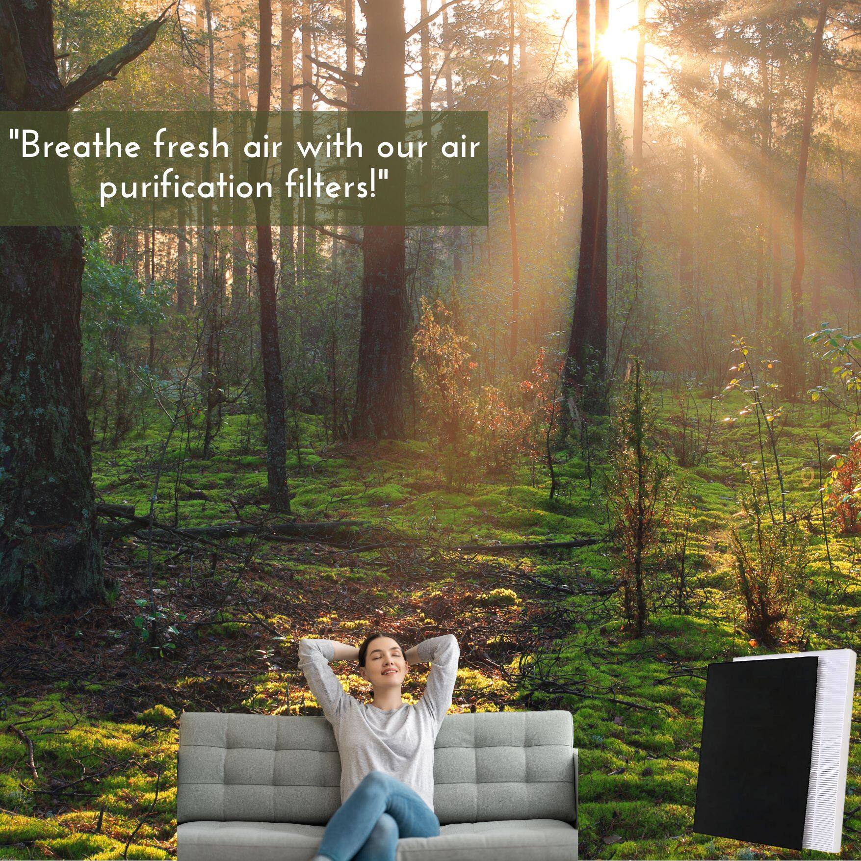 "Breathe fresh air with our air purification filters!"