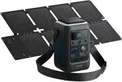 Anker - SOLIX C300X DC Solar Generator 288Wh (90,000mAh)/300W 2-in-1 Power Pack for Outdoor Camping (288 Wh Capacity) - Black - Front_Zoom