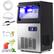 Front. Costway - Costway Commercial Nugget Ice Maker, 90 LBS/24H Freestanding Undercounter Ice Machine - Black & Silver.