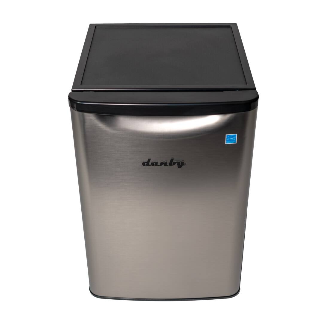 Alt View 7. Danby - 2.6 cu. ft. Contemporary Classic Compact Fridge - Stainless Steel - Stainless Steel Look.