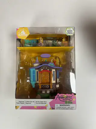 Disney 10 Pieces! Pieces : Piezas!
Areamg Rapunzel Coffret Tour de Tower Playset Rapunzel Set de Juego de la Torre de Rapunzel
Dine Animators' COLLECTION littles
WARNING: CHOKING HAZARD - SMALL PARTS 3+ NOT FOR CHILDREN UNDER 3 YEARS.
