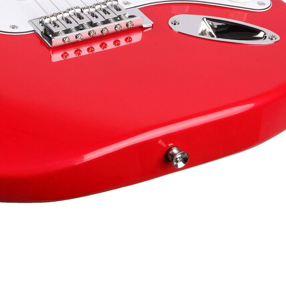 Alt View 2. Winado - School Band Rosewood Fingerboard GST Electric Guitar Set Red.