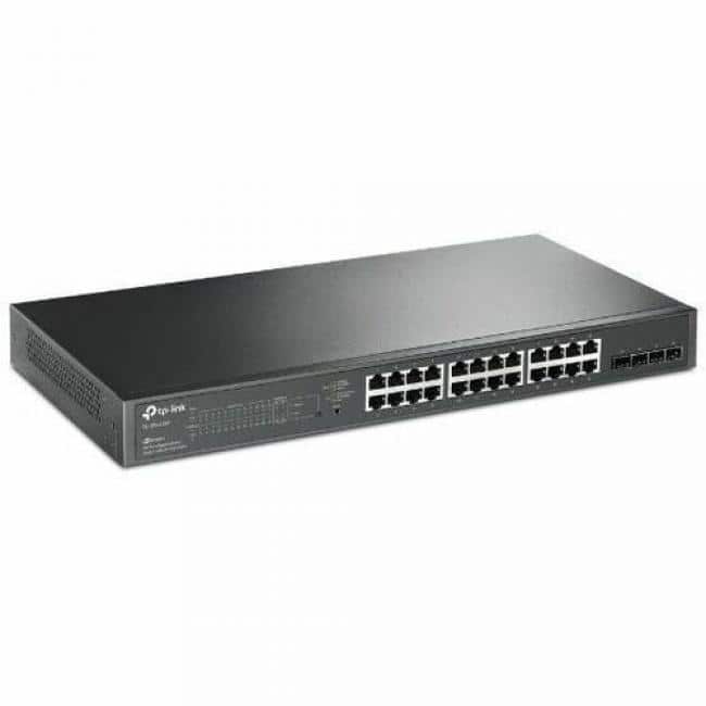 TP-Link - JetStream TL-SG2428P 24-Ports Ethernet Switch - 24 Ports - Fast Ethernet, Gigabit Ethernet - 10/100/1000Base-T - Unknown