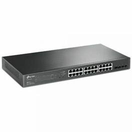 TP-Link - JetStream TL-SG2428P 24-Ports Ethernet Switch - 24 Ports - Fast Ethernet, Gigabit Ethernet - 10/100/1000Base-T - Unknown