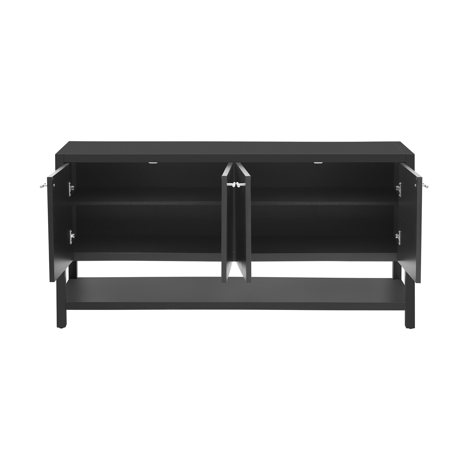 Alt View 4. Boyel Living - Versatile Entryway Console Table with Ample Storage for Study,Entrance and Living Room - Black.