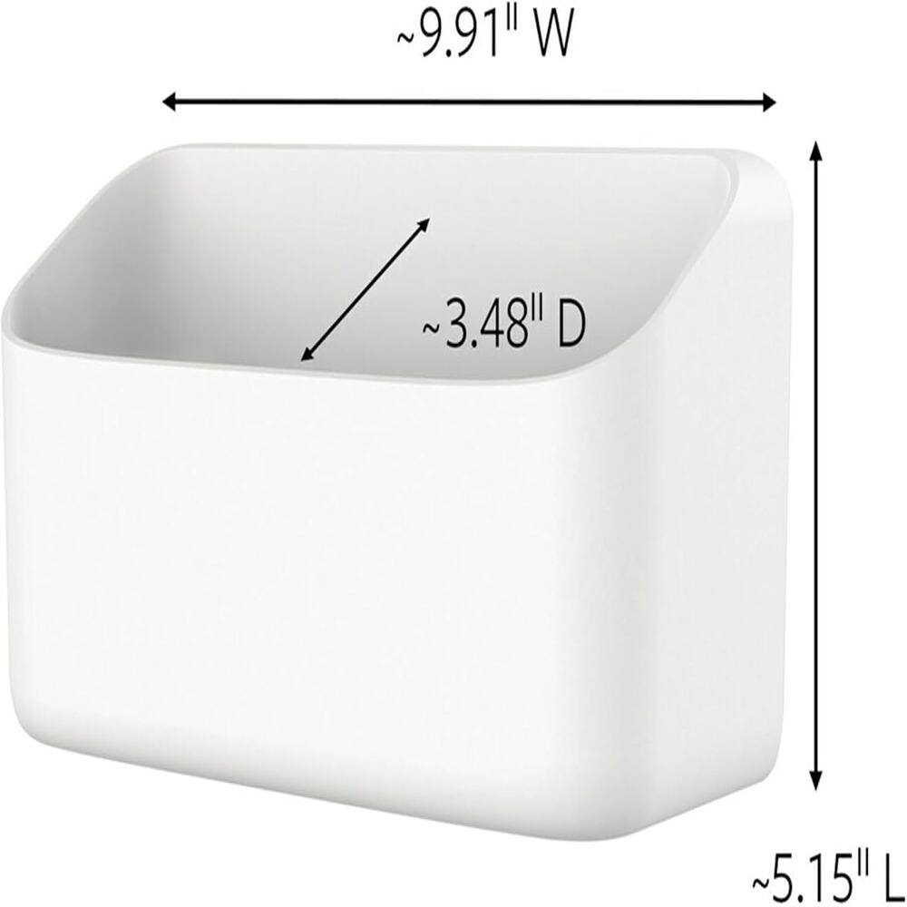 The dimensions of the object are:

- Width: ~9.91"
- Depth: ~3.48"
- Length: ~5.15"