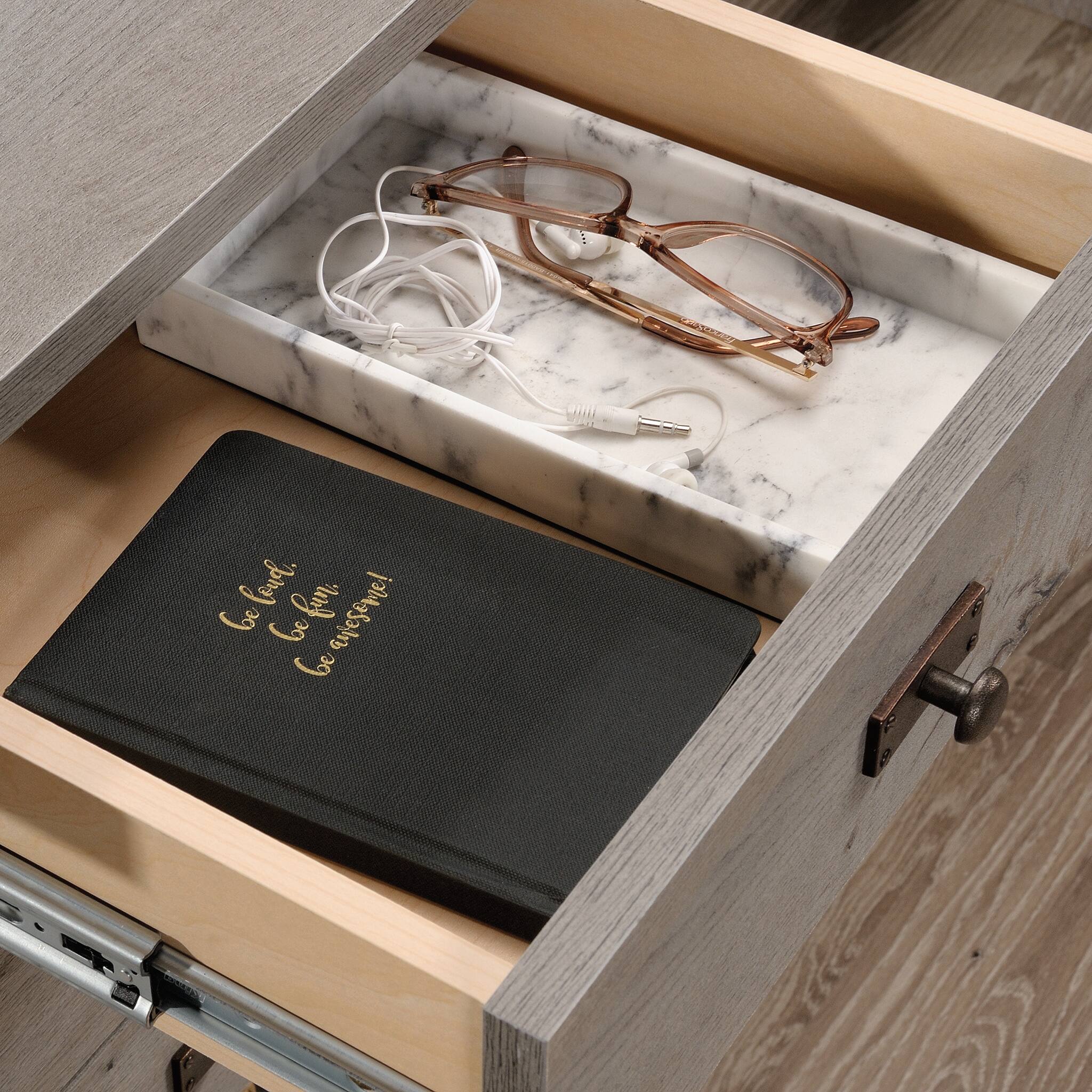 Alt View Zoom 12. Sauder - Cottage Road L Desk - Mystic Oak.