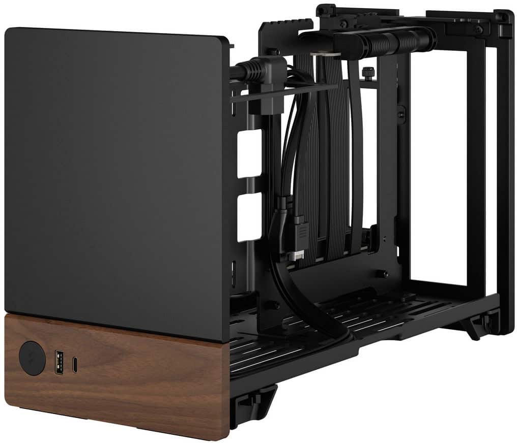 Alt View 24. Fractal Design - Terra Graphite with PCIe 4.0 Riser Mini-ITX Small Form Factor PC Case - Black.