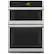 Front. GE Profile - 30" Built-In Electric Convection Double Wall Oven with Microwave and No Preheat Air Fry - Stainless Steel.