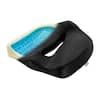 Front. Mount-It! - Ergo Collection Premium Comfort Seat Cushion with Memory Foam & Cooling Gel for Posture & Pressure Relief, Black - Black.