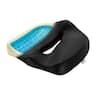 Mount-It! - Ergo Collection Premium Comfort Seat Cushion with Memory Foam & Cooling Gel for Posture & Pressure Relief - Black