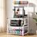 Front. Aheaplus - 3D Printer Stand with Power Outlets, 3-Tier Rolling Printer Stand with Filament Storage - Gray.
