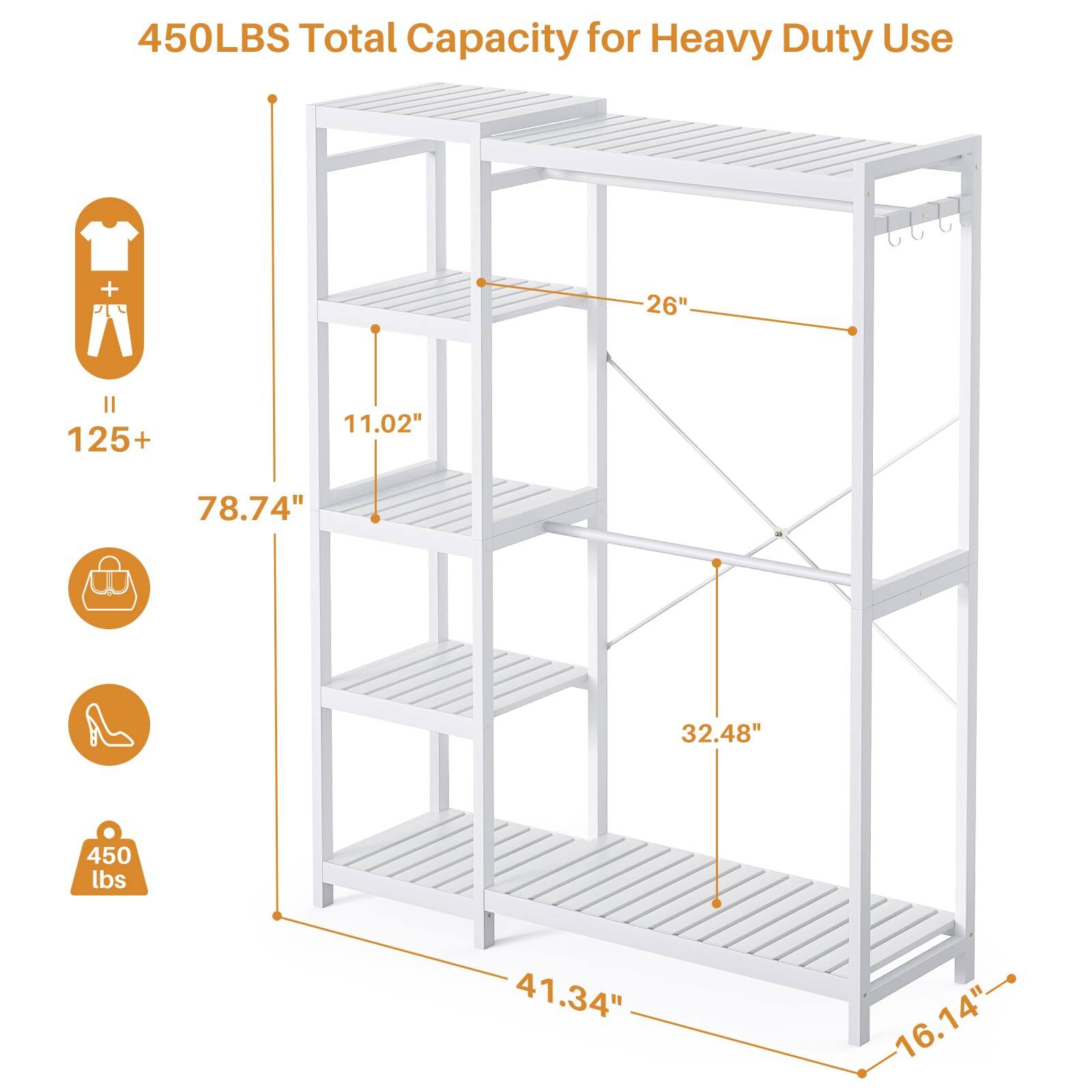 450LBS Total Capacity for Heavy Duty Use

- 26"
- 11.02"
- 78.74"
- 32.48"
- 450 lbs
- 41.34"
- 16.14"