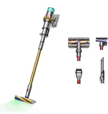 Front. Dyson - V15 Detect Absolute Cordless Vacuum - Gold.