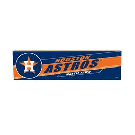 Evergreen Enterprises - Houston Astros 5" x 18" Shadow Logo Wood Mantle Sign - Multicolor