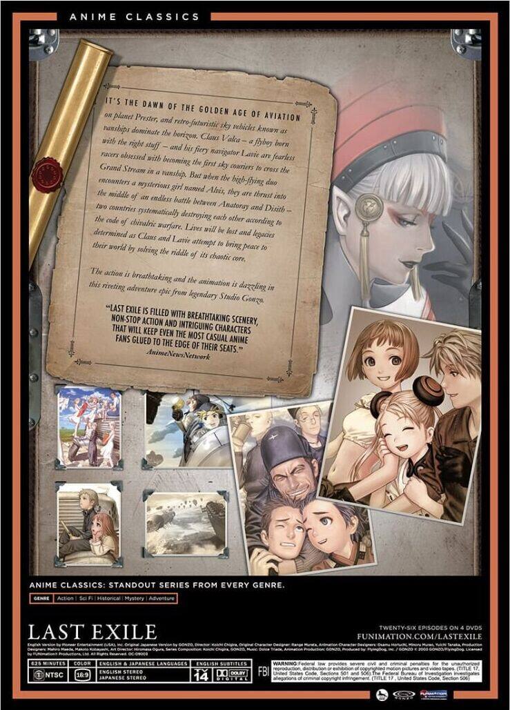 Alt View 1. Last Exile: The Complete Series - Viridian Collection   - DVD.