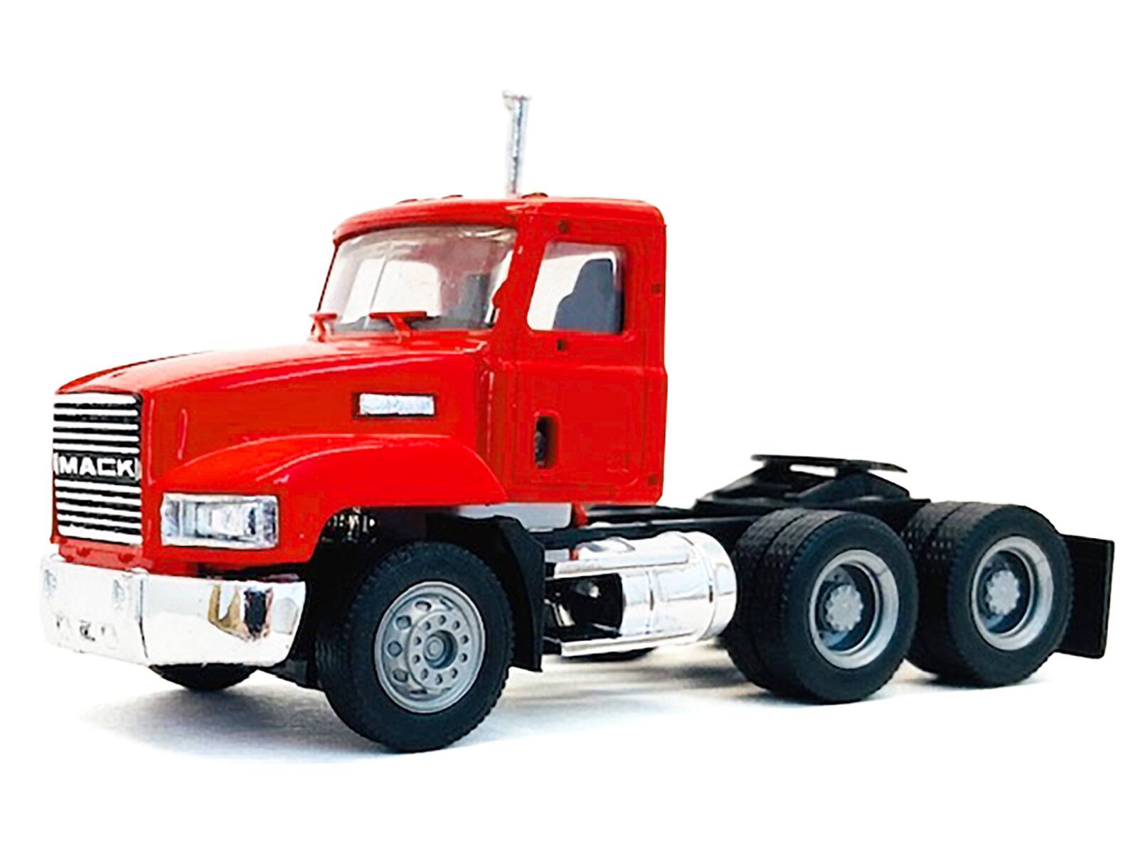 Angle. Promotex - Mack 603 Short Day Cab Red 1/87 (HO) Plastic Model Car by Promotex - Red.