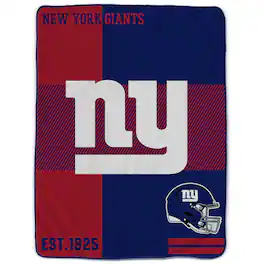 Pegasus - New York Giants 60" x 80" Sherpa Throw Blanket - Multicolor