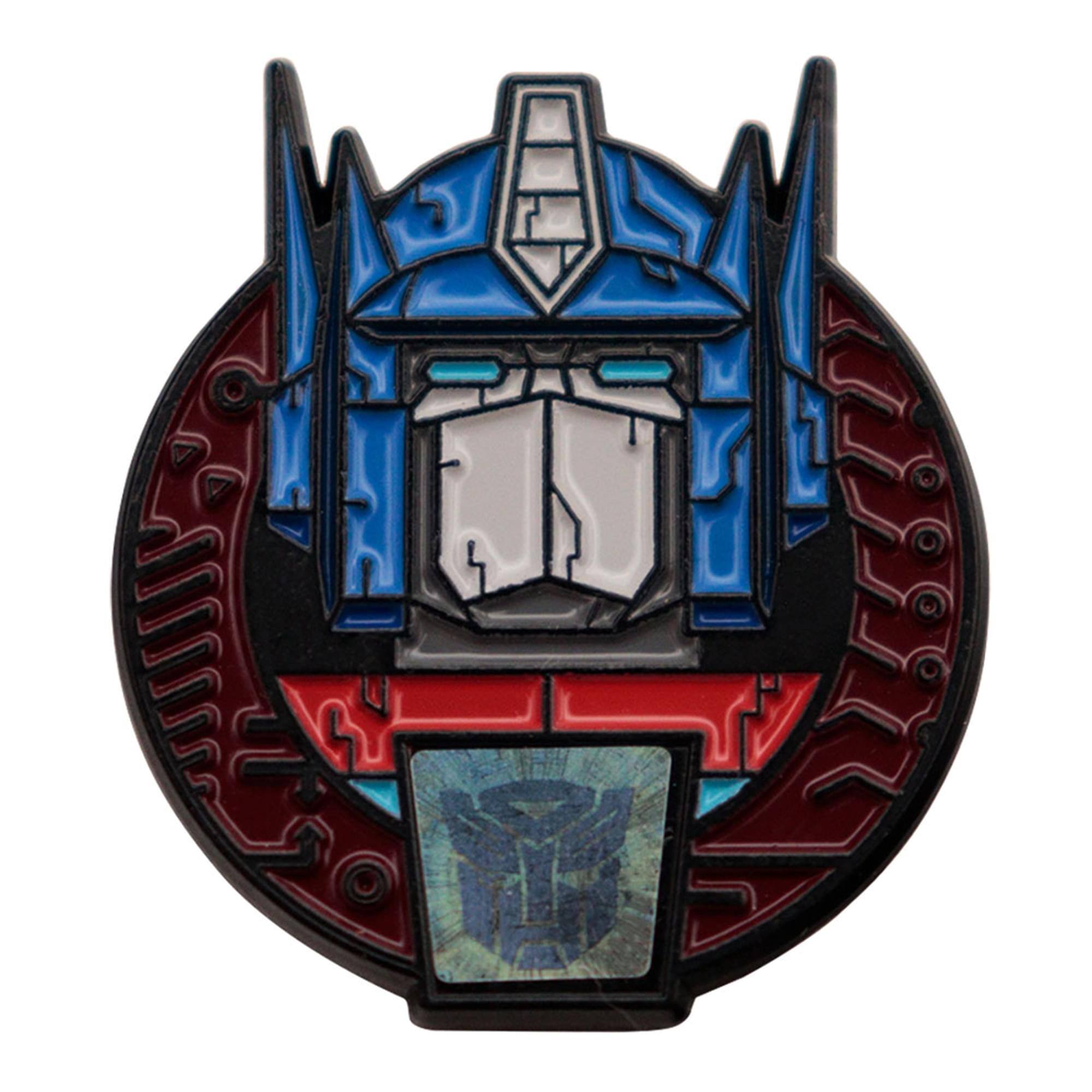 Alt View 1. Transformers - Transformers 40th Anniversary Optimus Prime and Megatron Pin Badge Set - Red/Black.