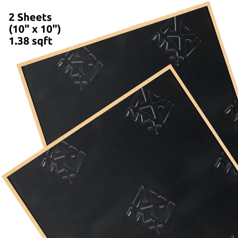 "NVX - SDBSK2 Stealth Black 90 mil Thick 1.38 sqft. Audio Vibration Insulation and Sound Deadener Mat (Two 10""x10"") Speaker Kit" price history on PriceWatchPro