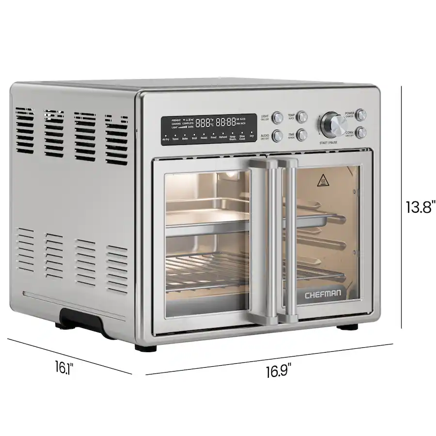Chefman French Door 10 in Toaster Oven Air Fryer, 26 Quarts