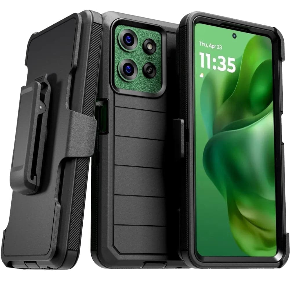 RomeTech - Defender Case for Motorola Moto G Power (2025) - Black