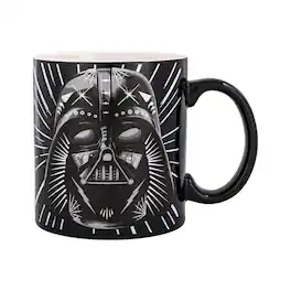 Silver Buffalo - Star Wars Darth Vader and Stormtrooper Decorative Masks 20-Ounce Ceramic Mug - Black
