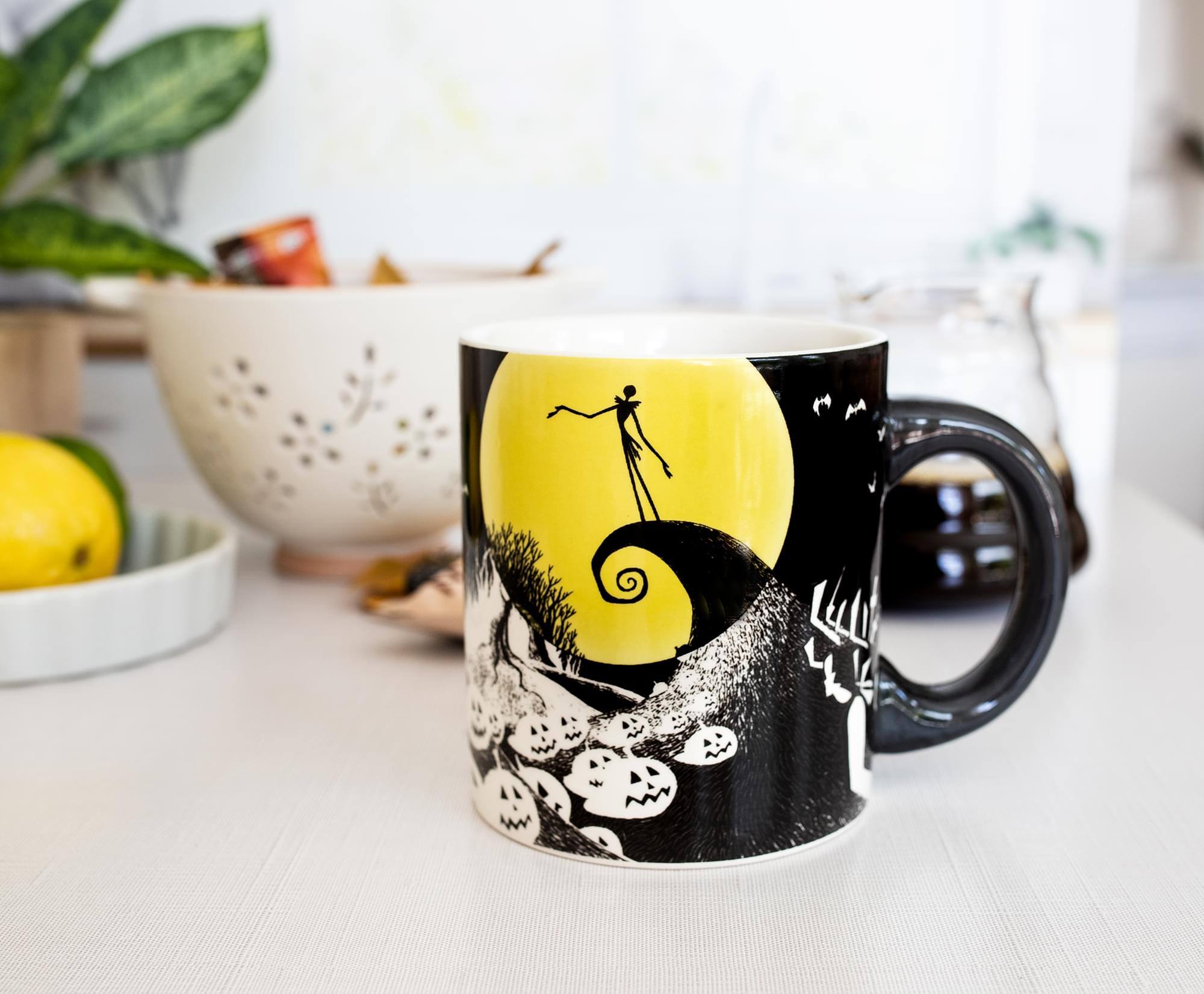 Alt View 2. Disney - Disney The Nightmare Before Christmas Ceramic Mug With 3D Jack Sculpt Inside - Black.