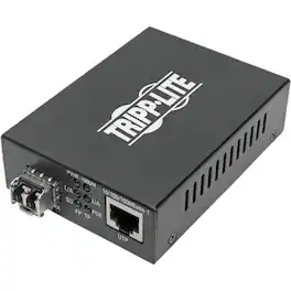 Tripp Lite - by Eaton Gigabit Multimode Fiber to Ethernet Media Converter POE+ - 10/100/1000 LC 850 nm 550M (1804.46 ft.) - Unknown
