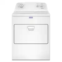Maytag - 7.0 Cu. Ft. Top Load Electric Dryer with Wrinkle Prevent Option - White - Front_Zoom
