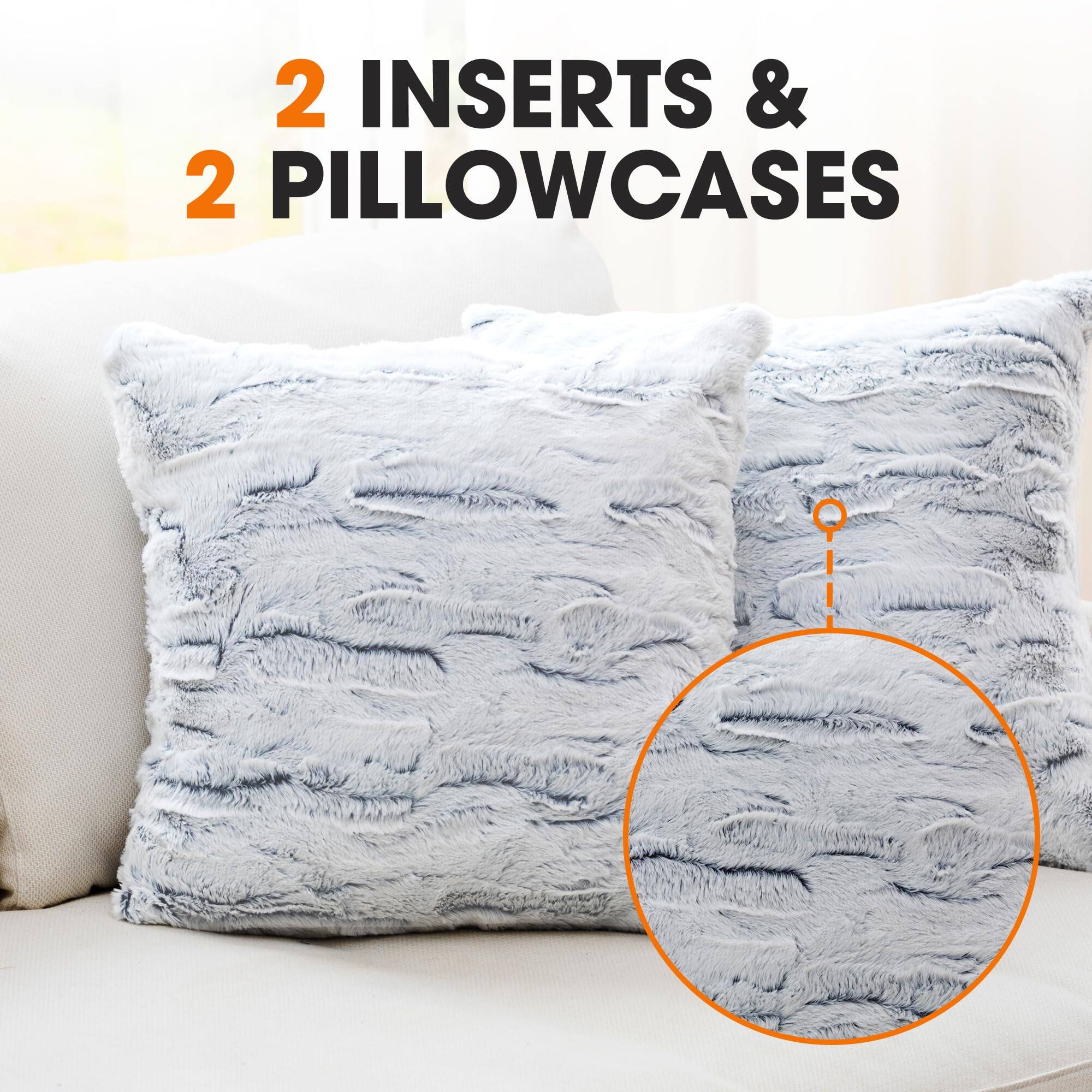 2 INSERTS & 2 PILLOWCASES