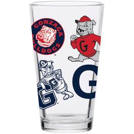 Indigo Falls - Gonzaga Bulldogs 16oz. Medley Vintage Pint Glass - Multicolor