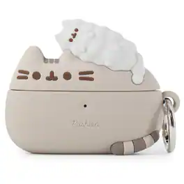 iFace - Pusheen The Cat Cute Compatible with Apple AirPods Pro and Pro 2 - Silicone Figure Protective Cover Includes Carabiner - Pusheen - Stormy (Multicolor)