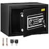 VEVOR - Safe Box, 0.8 CU.FT Fingerprint Safe Box for Money with 2 Keys & Digital Keypad, Q235 Steel Safe Box for Storing Cash - Black